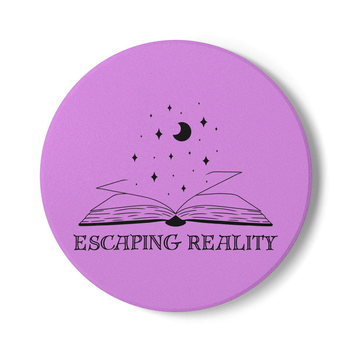 Escaping Reality (Moon) Ceramic Coaster