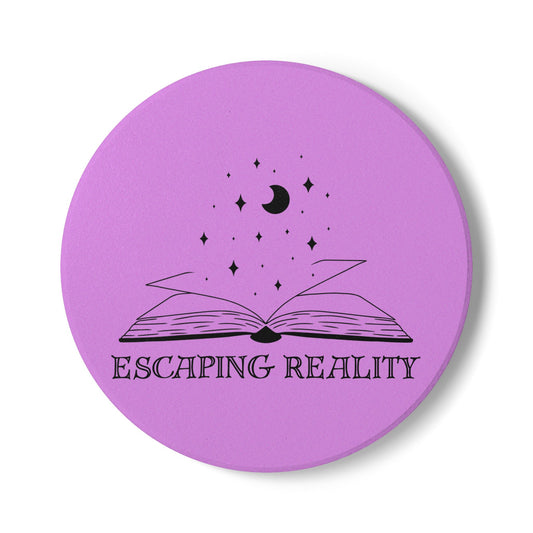 Escaping Reality (Moon) Ceramic Coaster