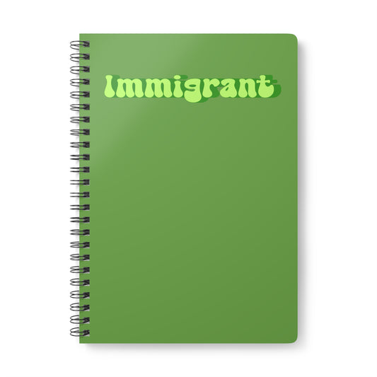 Immigrant (3) Wirobound Softcover Notebook, A5