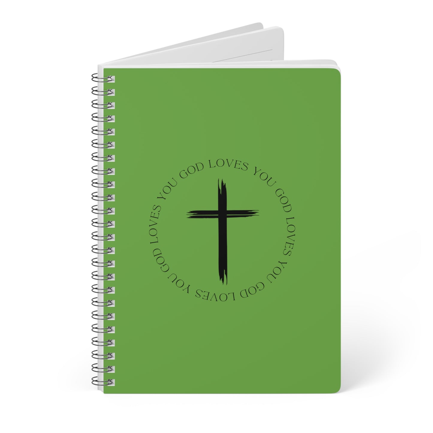 God Loves You Wirobound Softcover Notebook, A5