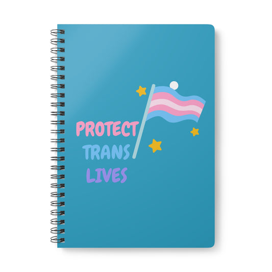 Protect Trans Lives (2) Wirobound Softcover Notebook, A5
