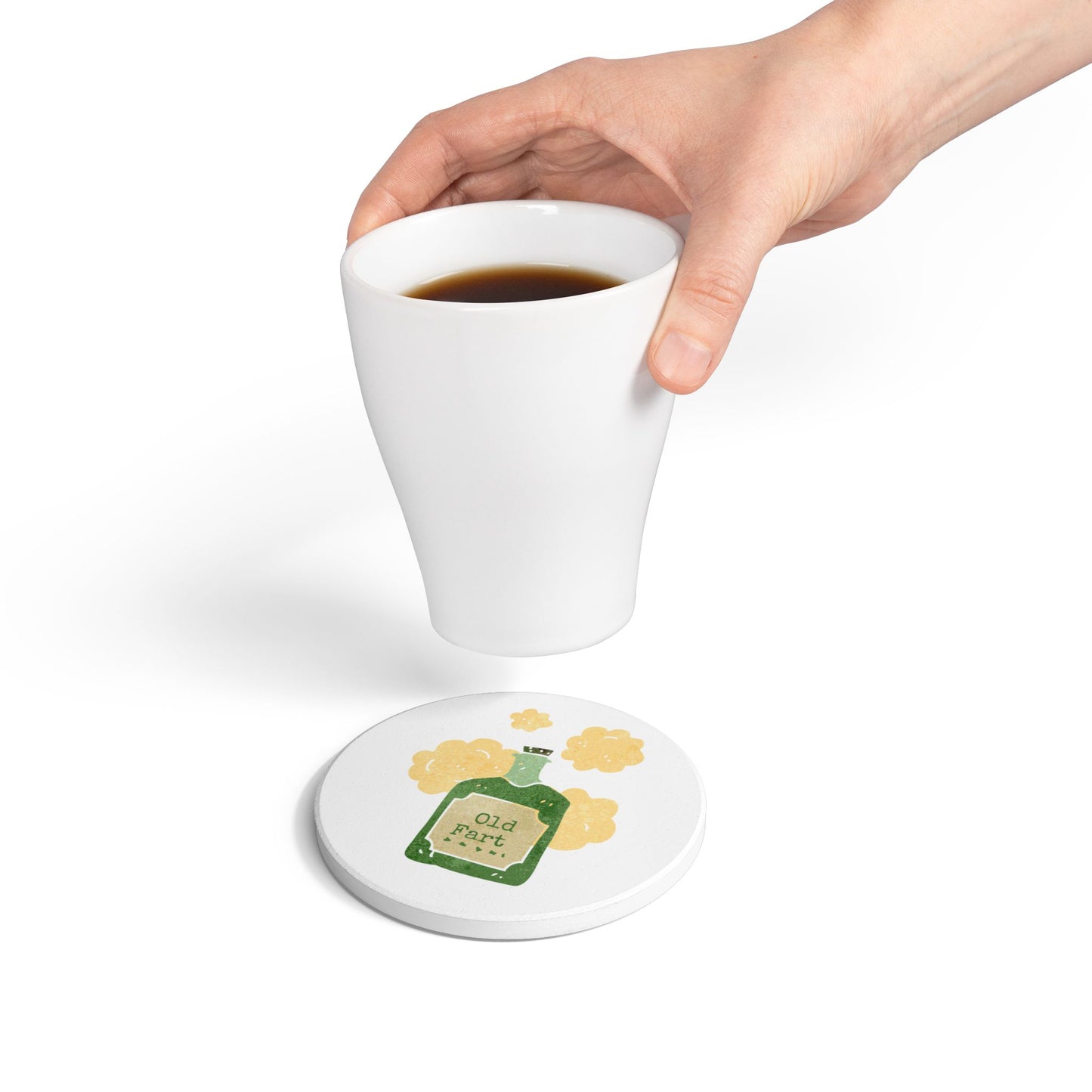 Old Fart (1) Ceramic Coaster