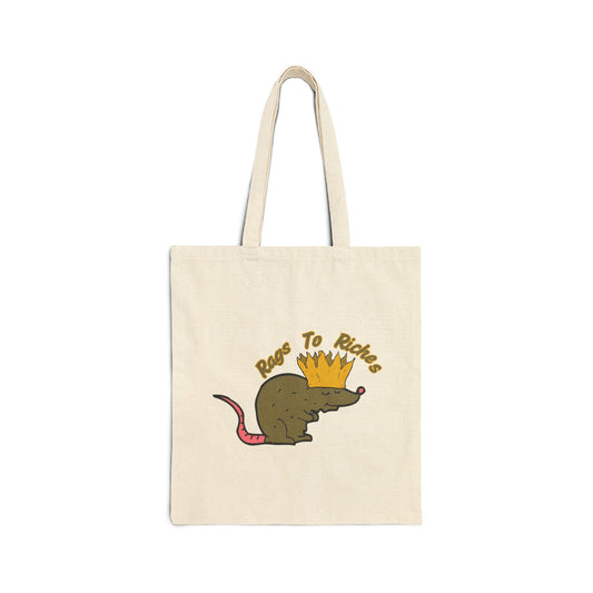 Rags To Riches Cotton Canvas Tote Bag