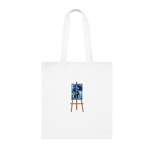 Scratch Me Anime (Easel) Cotton Tote
