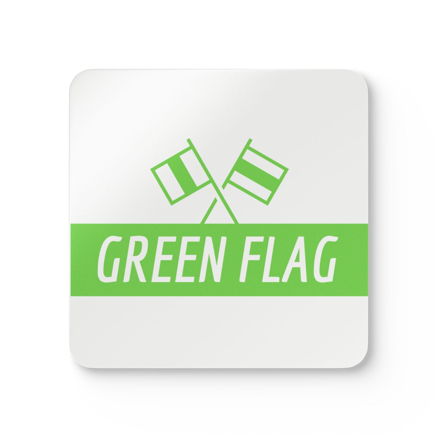 Green Flag Corkwood Coaster Set