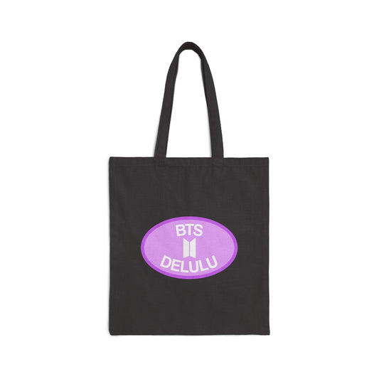 BTS Delulu Cotton Canvas Tote Bag