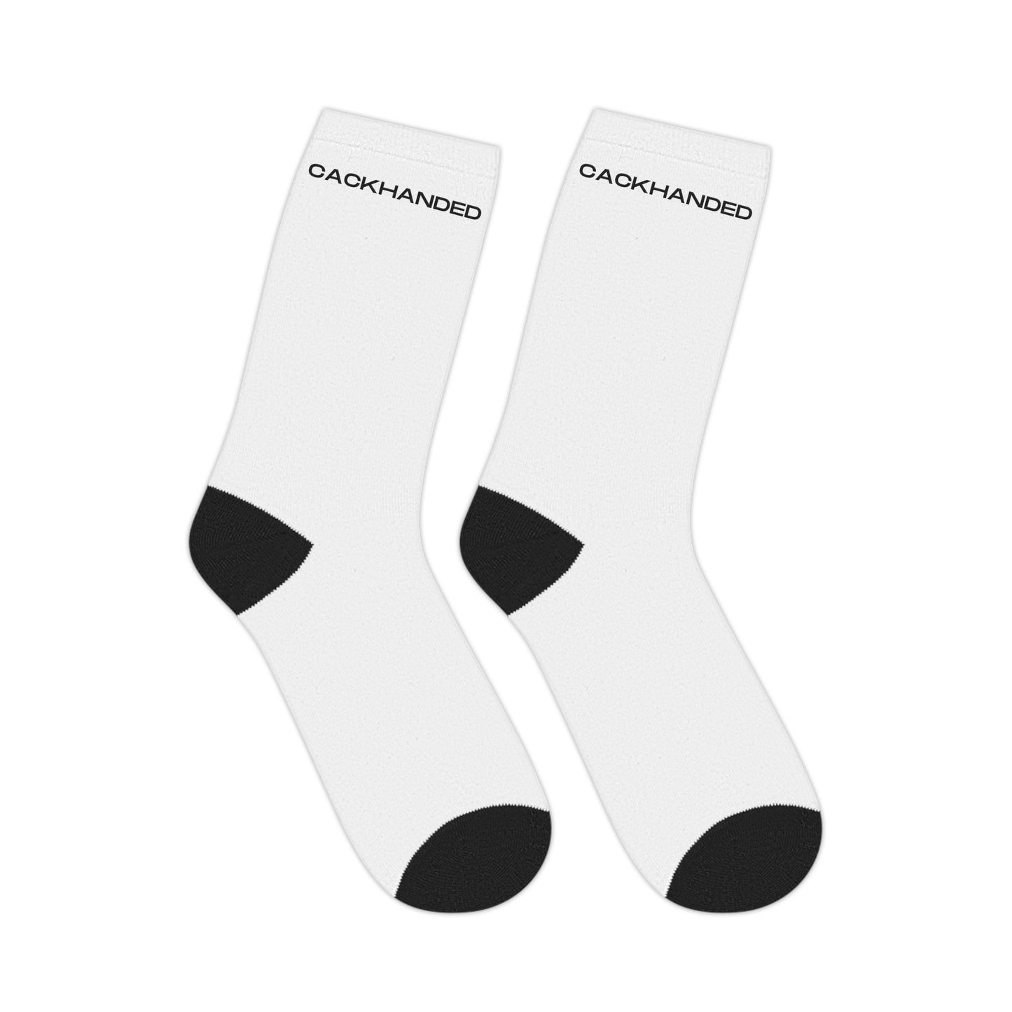 Cackhanded Mid-length Socks (White)