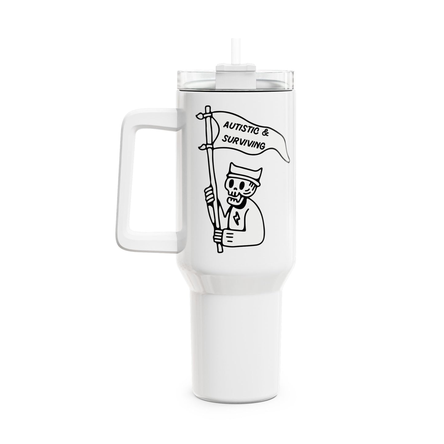 Autistic & Surviving Tumbler, 40oz