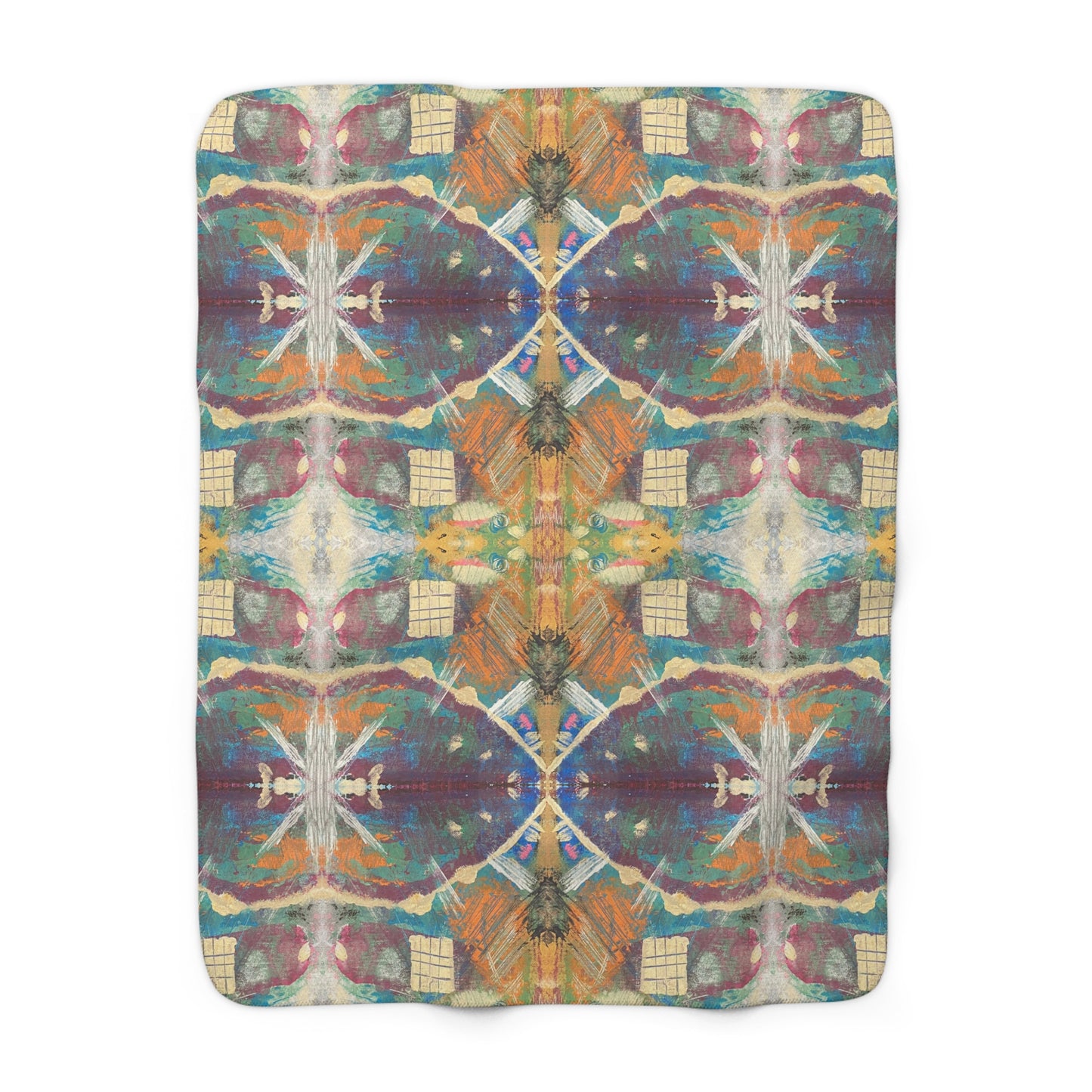 Cube-A Sherpa Fleece Blanket