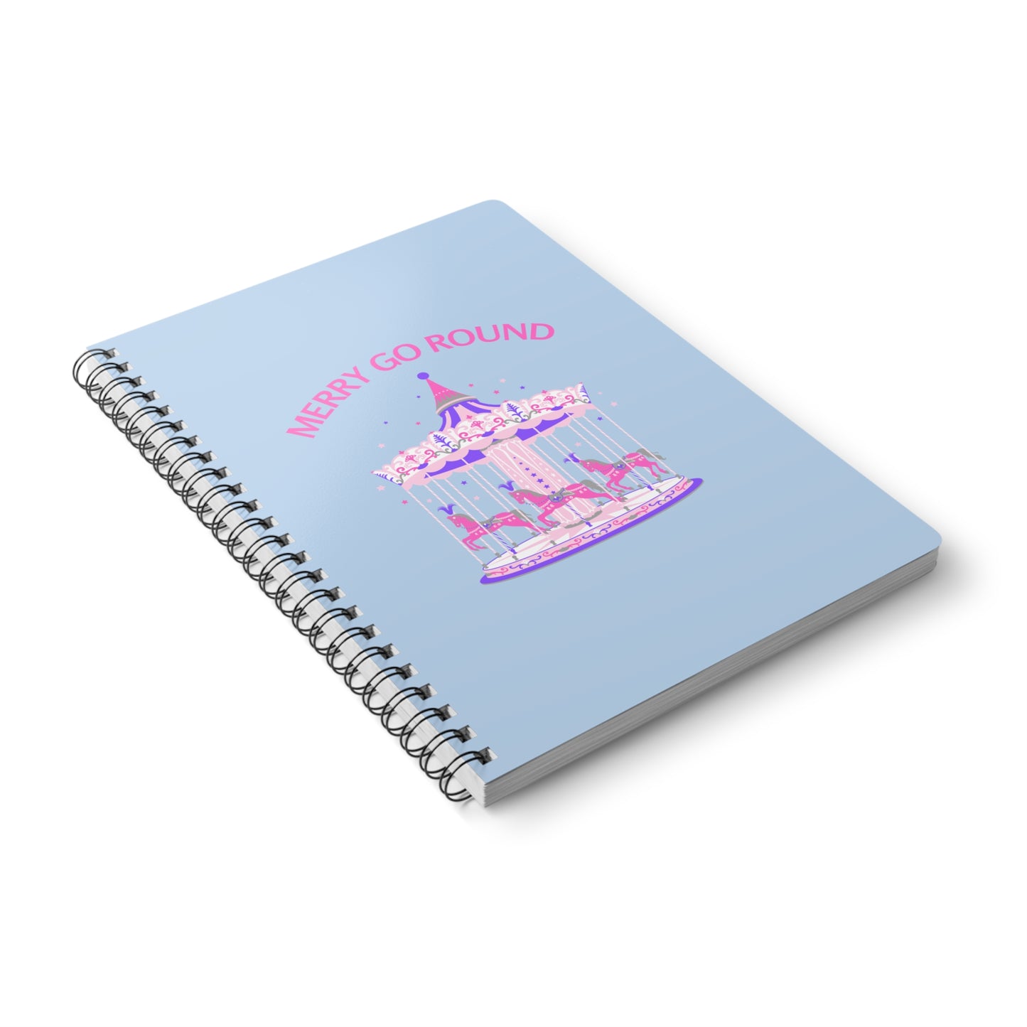 Merry Go Round BTS Arirang Wirobound Softcover Notebook, A5