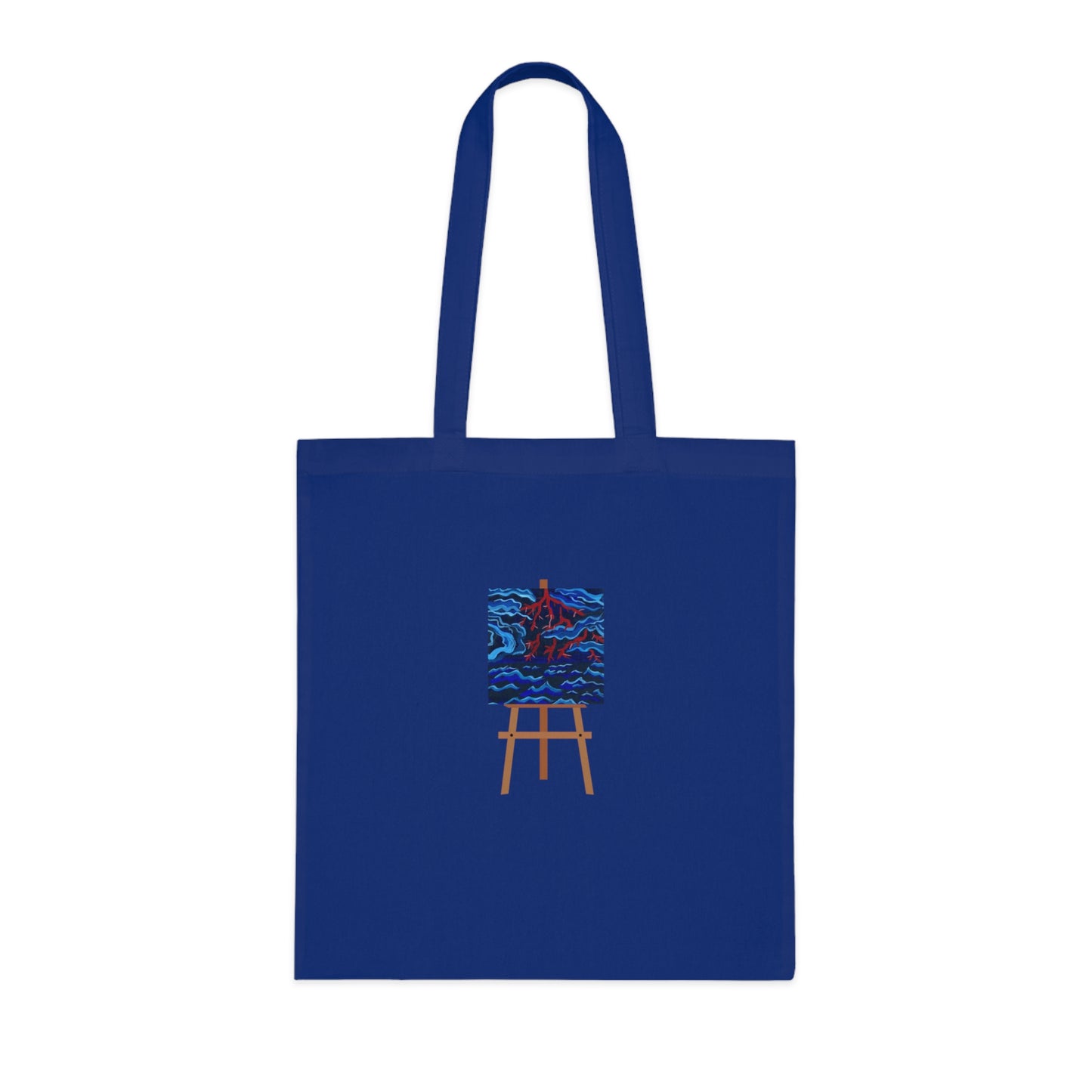 Red Scared (Easel) Cotton Tote