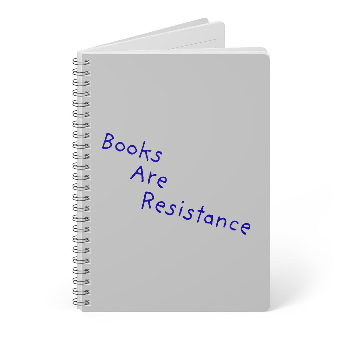 Books Are Resistance Wirobound Softcover Notebook, A5