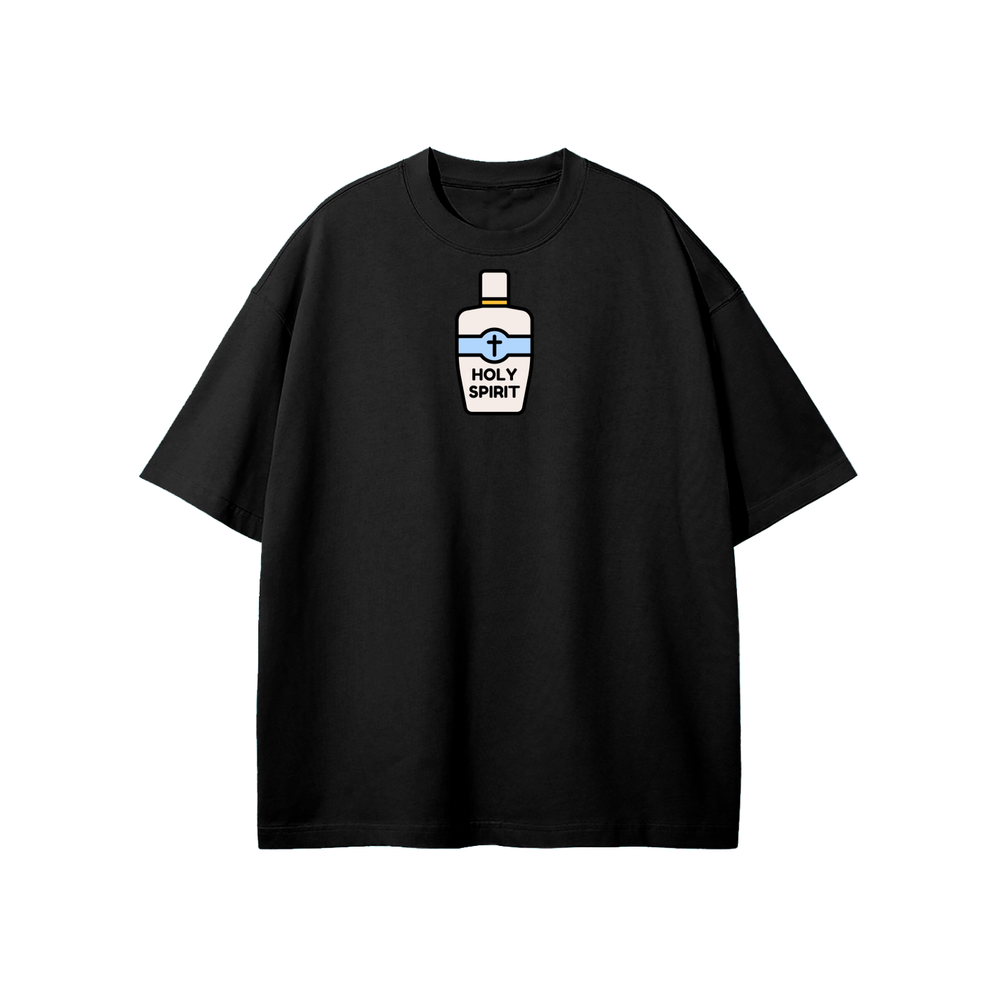 Holy Spirit (Bottle) Streetwear Heavyweight Loose Fit T-Shirt