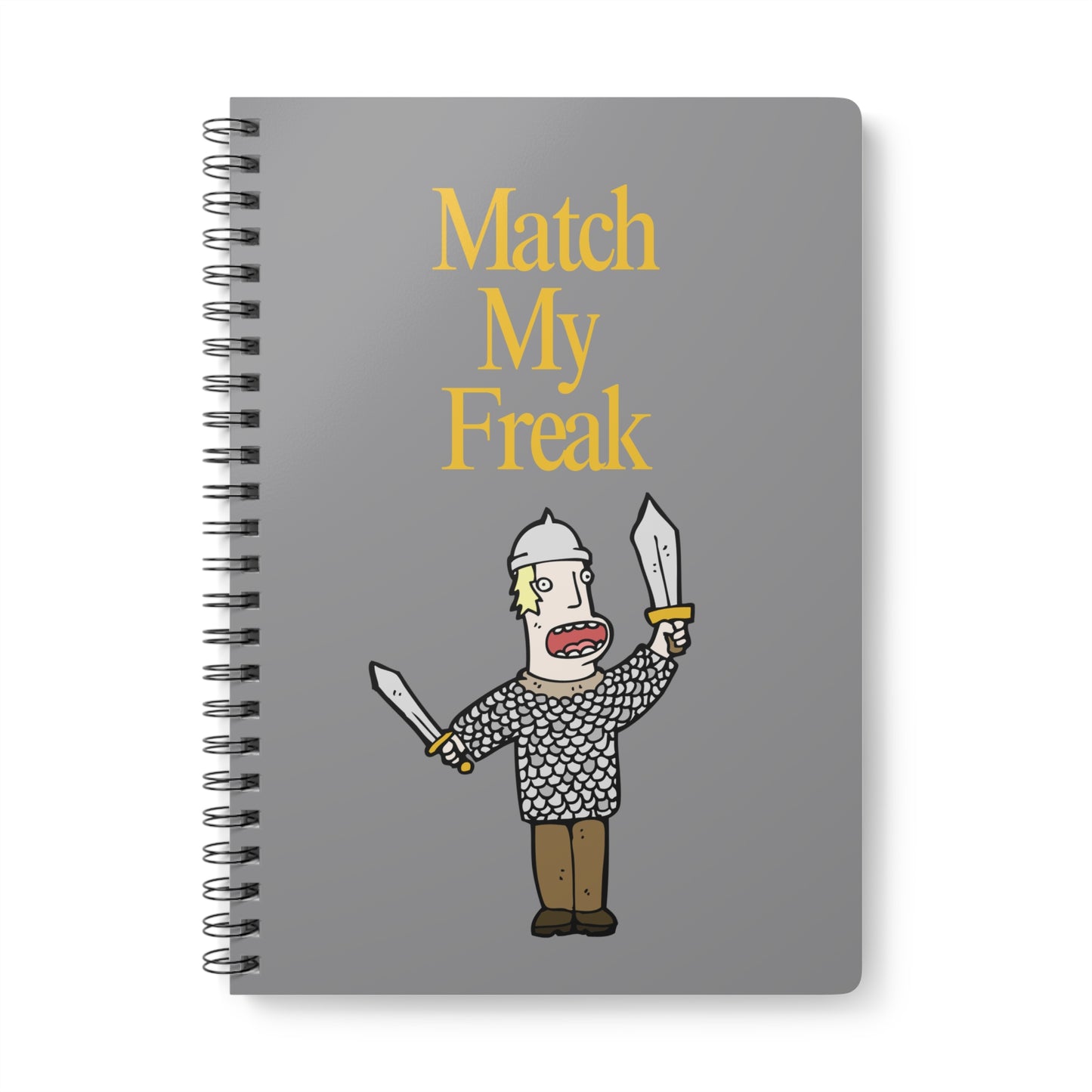 Match My Freak (1) Wirobound Softcover Notebook, A5