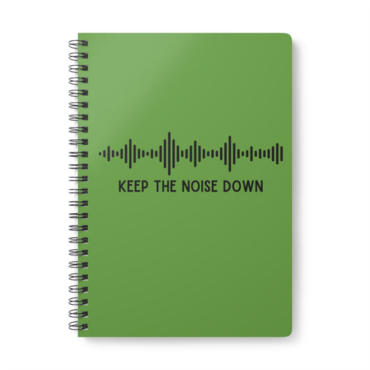 Keep The Noise Down (3) Wirobound Softcover Notebook, A5