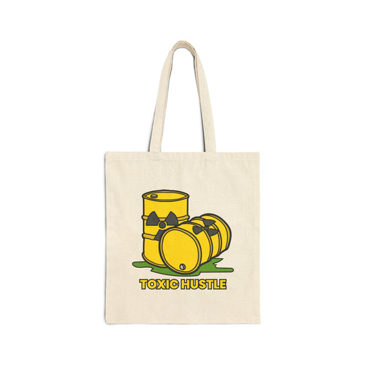 Toxic Hustle Cotton Canvas Tote Bag