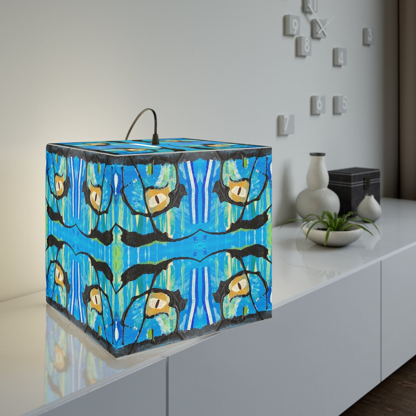 Ink Demo Dome Light Cube Lamp