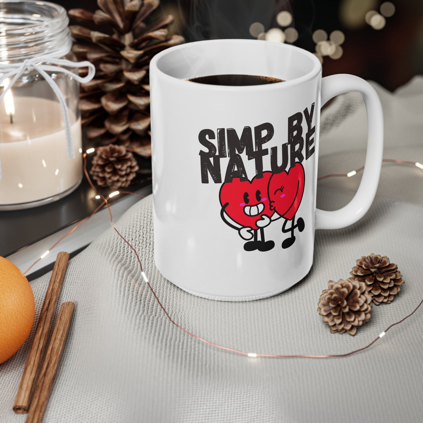Simp By Nature Ceramic Coffee Cup, 15oz