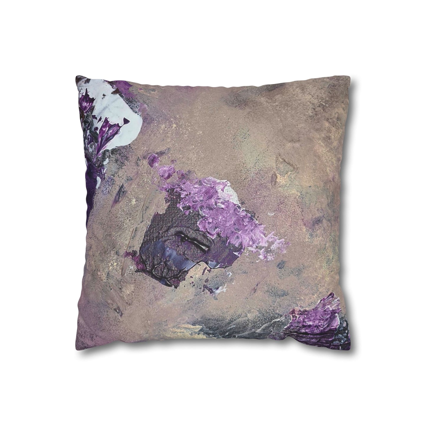 Something Cosmic Square Poly Canvas Pillowcase
