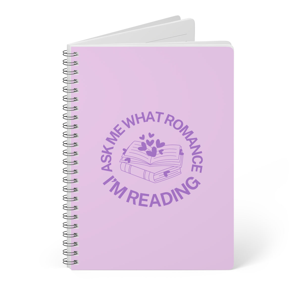 Ask Me What Romance I'm Reading Wirobound Softcover Notebook, A5