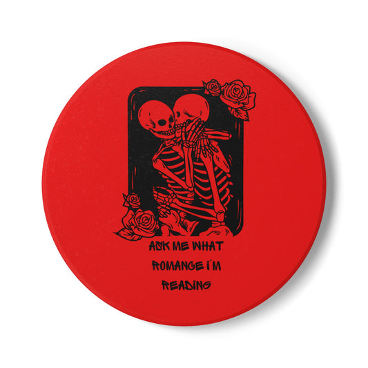 Ask Me What Romance I'm Reading (Tarot) Ceramic Coaster