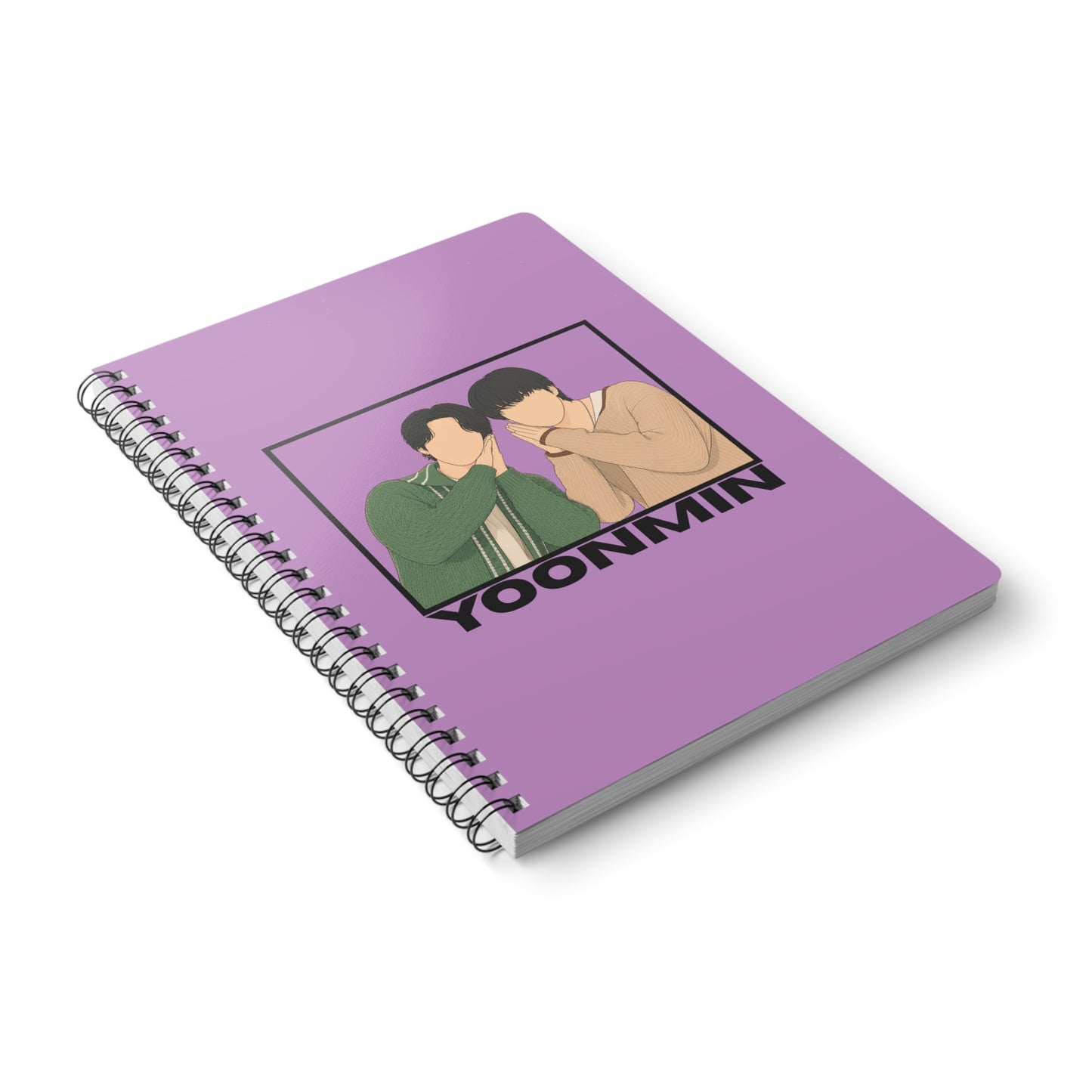 Yoonmin (Yoongi & Jimin) Wirobound Softcover Notebook, A5