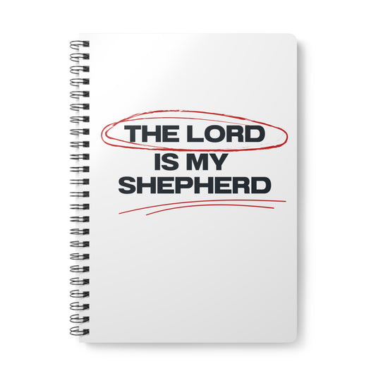 The Lord Is My Shepherd (3) Wirobound Softcover Notebook, A5