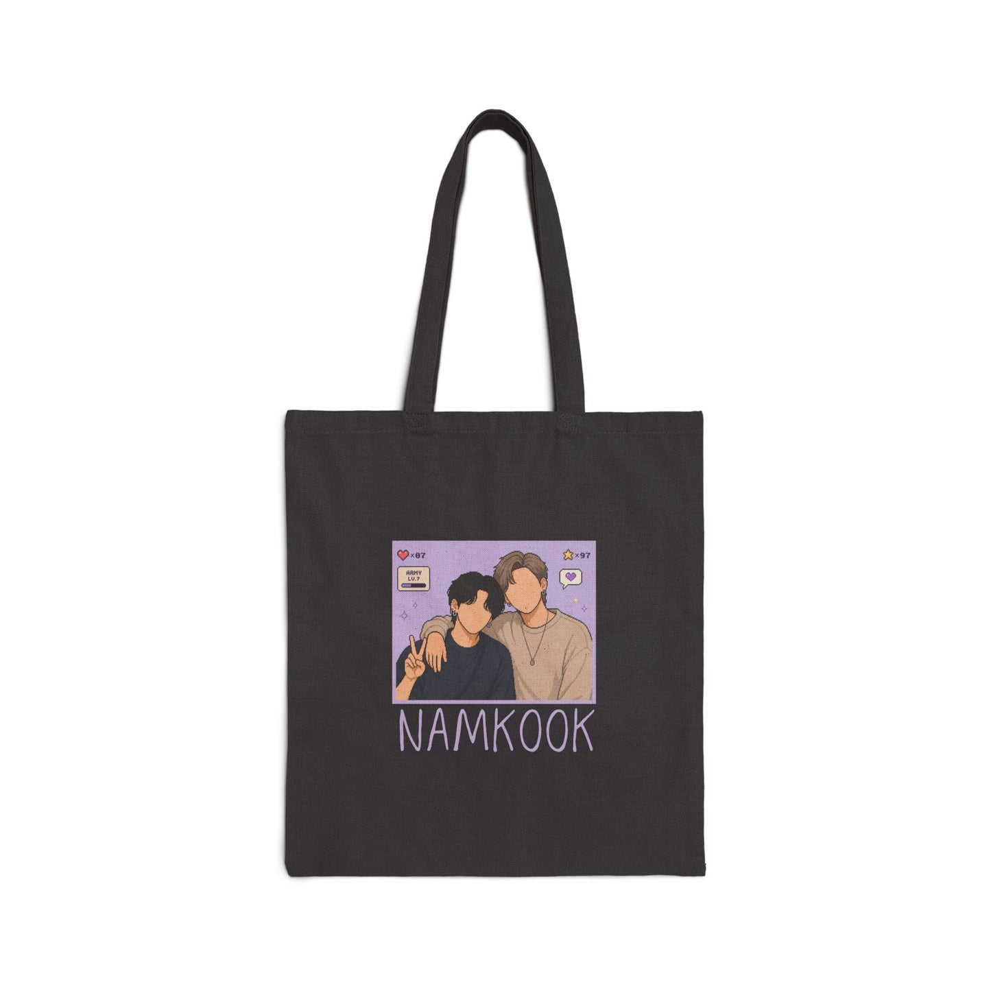 Namkook (Namjoon & Jungkook) Cotton Canvas Tote Bag