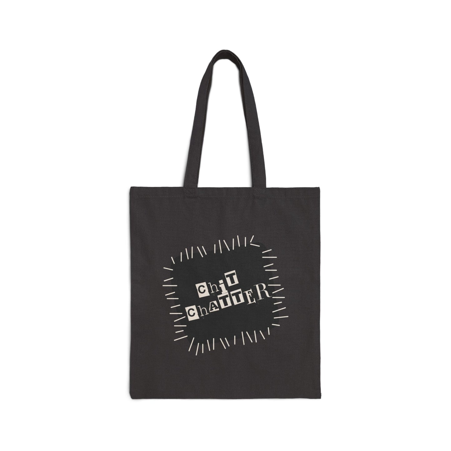 Chit Chatter Cotton Canvas Tote Bag