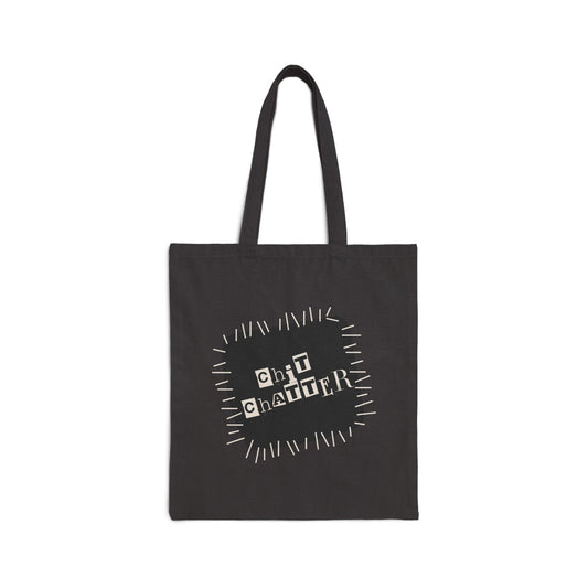Chit Chatter Cotton Canvas Tote Bag