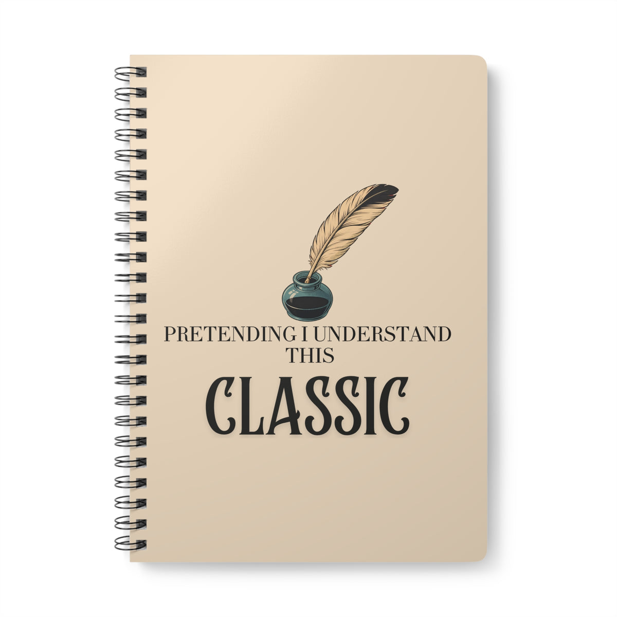 Pretending I Understand This Classic Wirobound Softcover Notebook, A5
