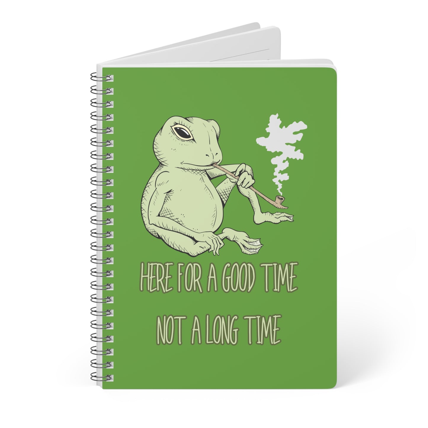 Here For A Good Time Wirobound Softcover Notebook, A5
