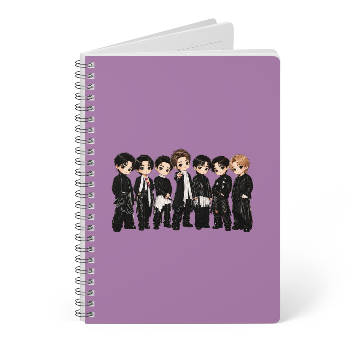 BTS Stage Outfit Wirobound Softcover Notebook, A5