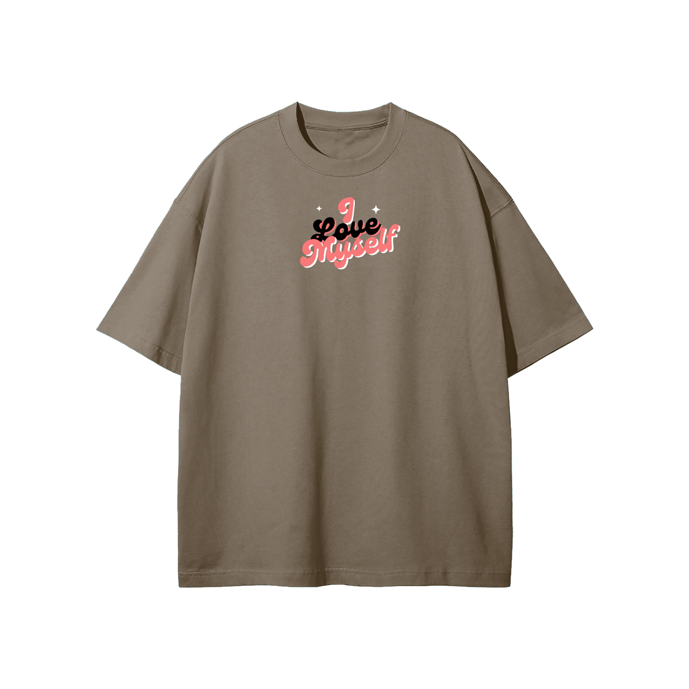 I Love Myself (1) Streetwear Heavyweight Loose Fit T-Shirt