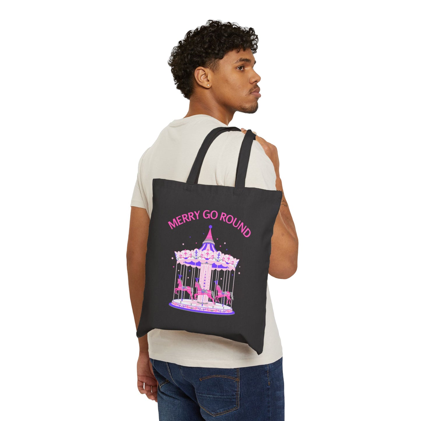 Merry Go Round BTS Arirang Cotton Canvas Tote Bag