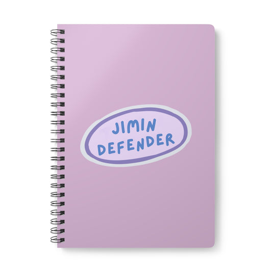 Jimin Defender Wirobound Softcover Notebook, A5