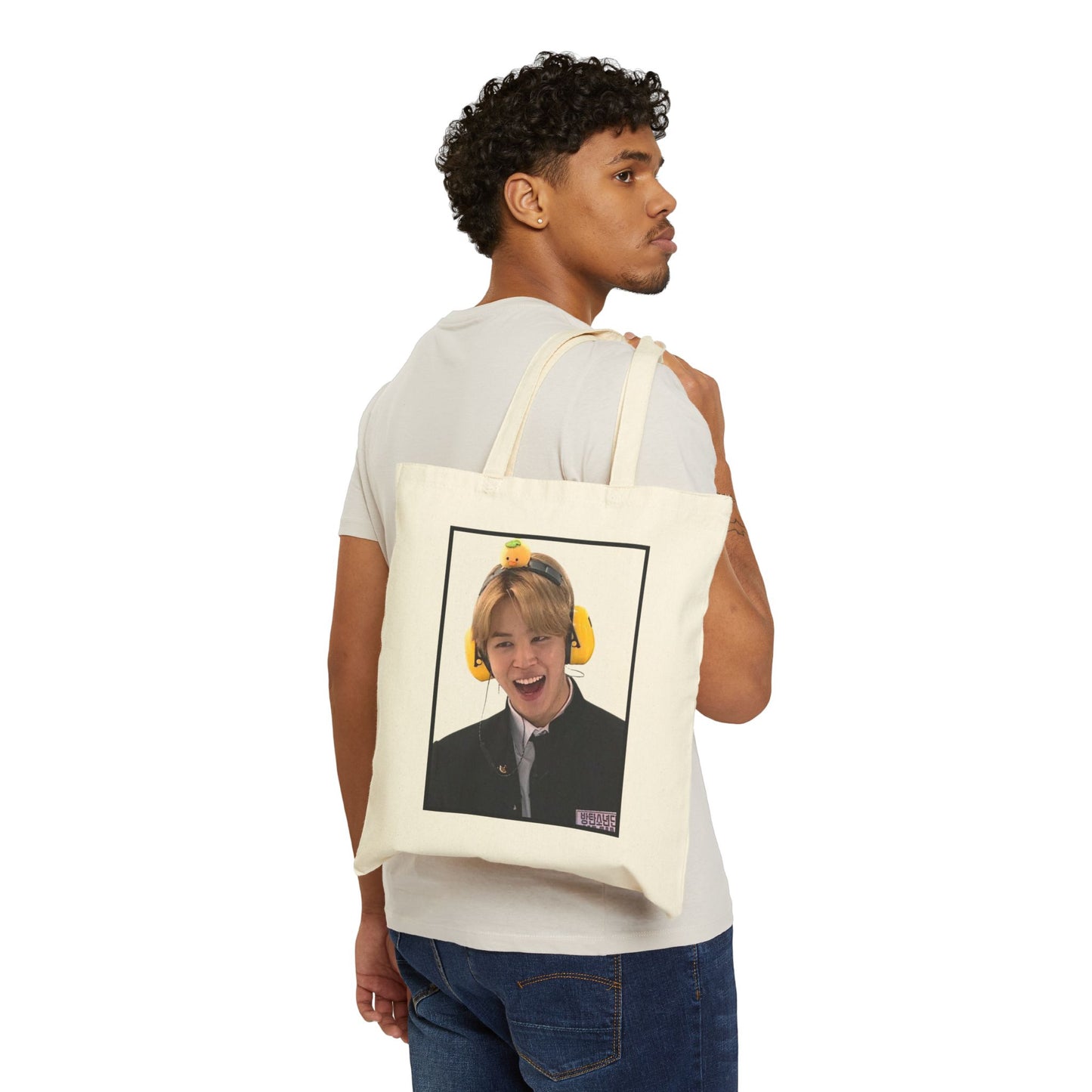 Jimin Lachimolala Cotton Canvas Tote Bag