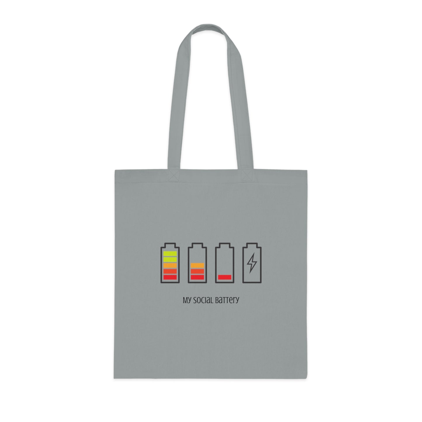 My Social Battery Cotton Tote