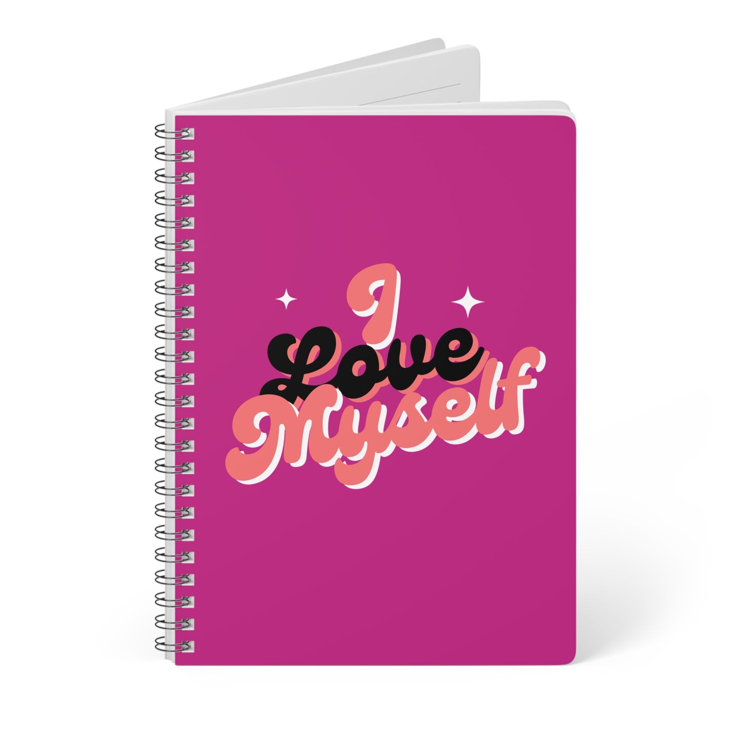 I Love Myself (1) Wirobound Softcover Notebook, A5