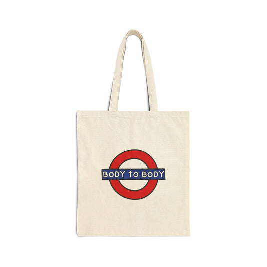 Body To Body (Underground) Cotton Canvas Tote Bag