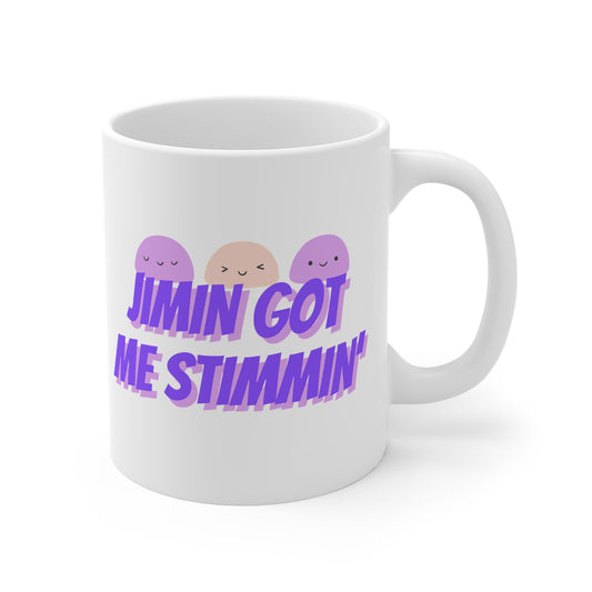 Jimin Got Me Stimmin (Mochi) 11oz White Mug