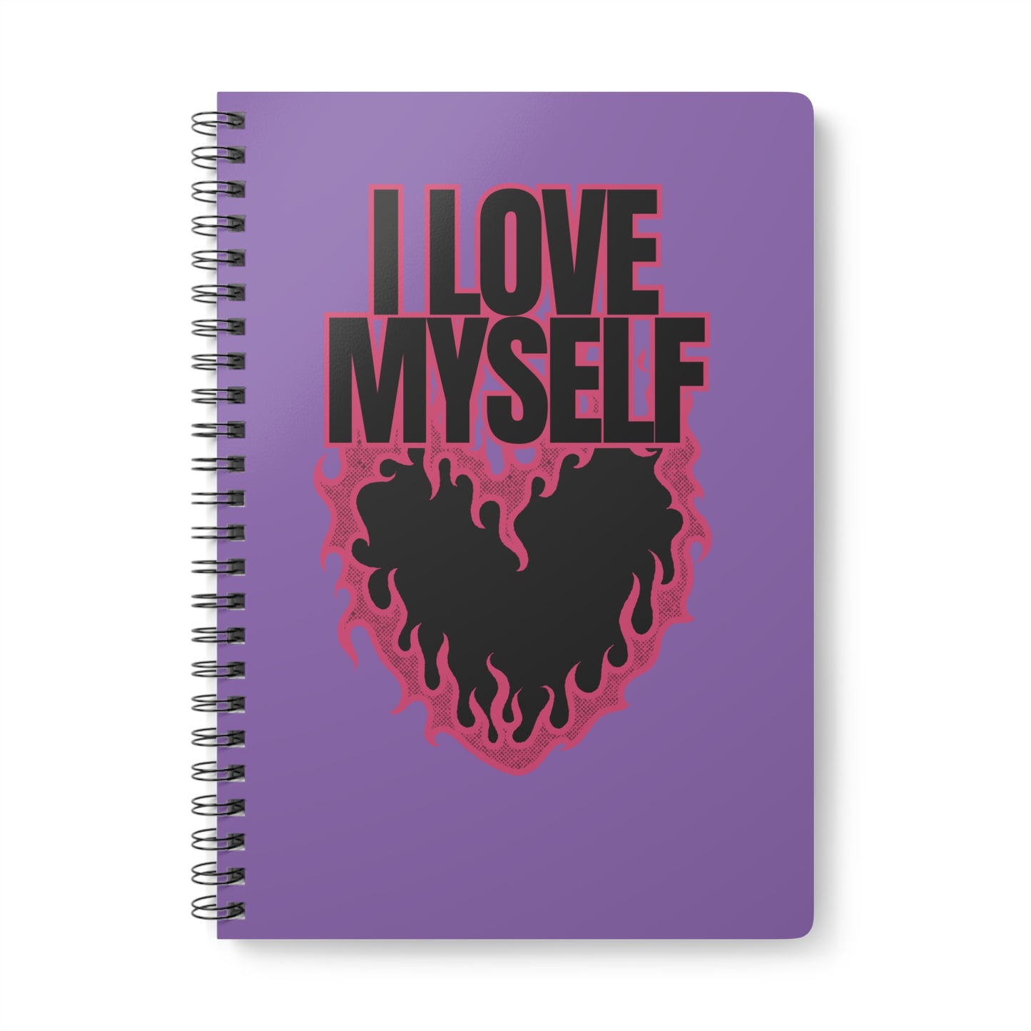 I Love Myself (2) Wirobound Softcover Notebook, A5