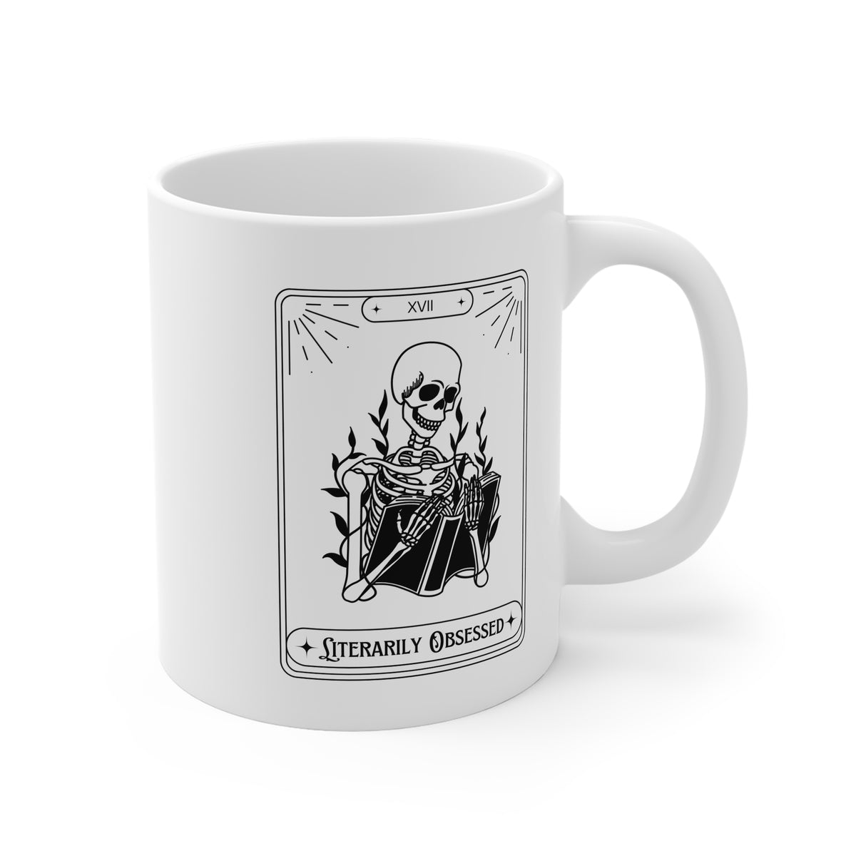 Literarily Obsessed (Tarot) 11oz White Mug