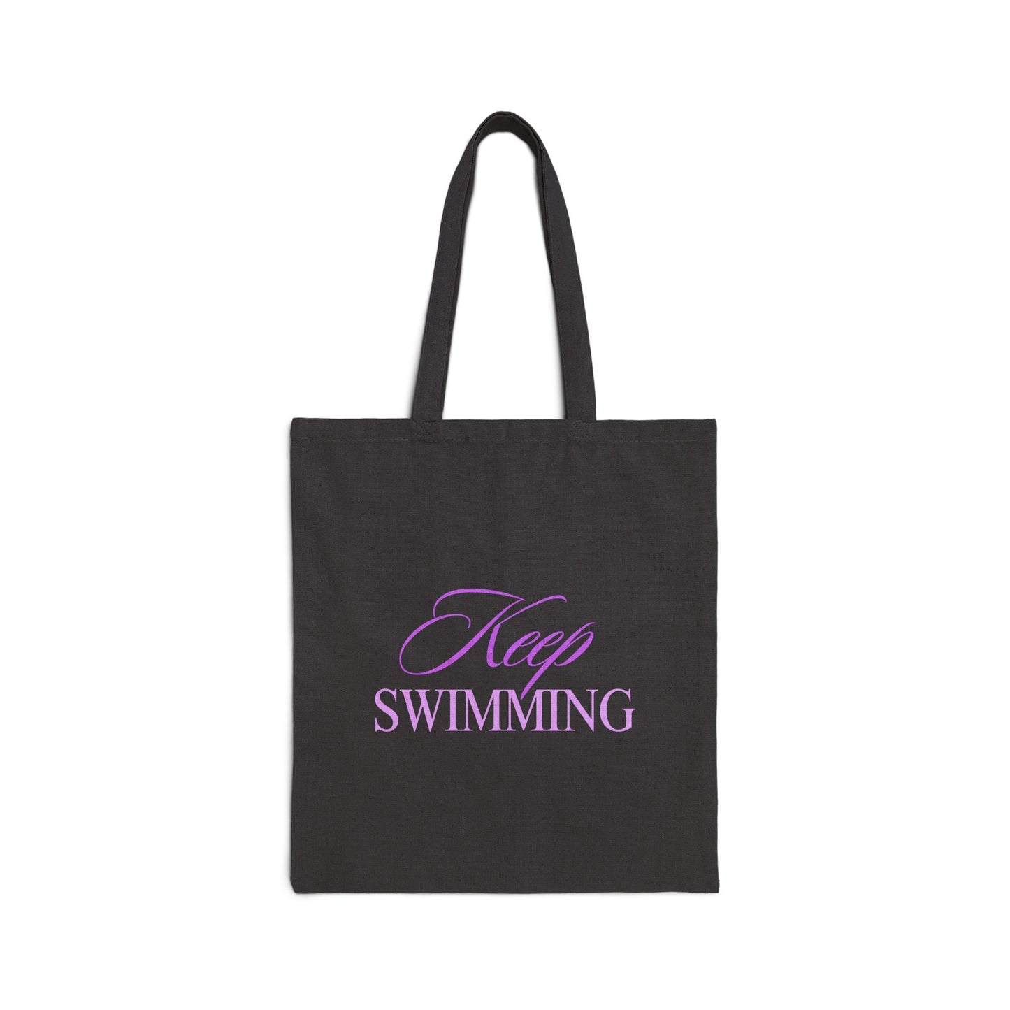 Keep Swimming BTS Purple Cotton Canvas Tote Bag