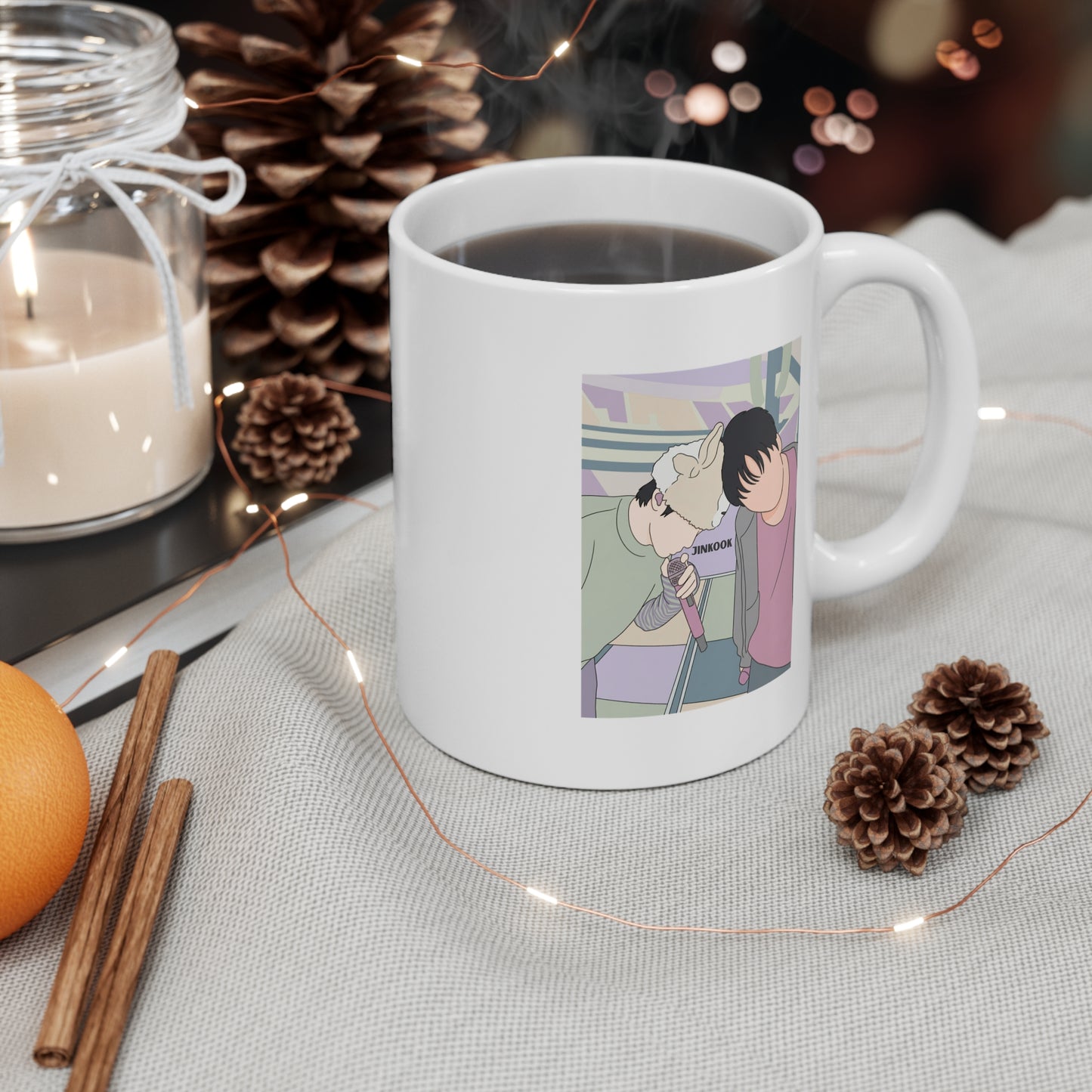 Jinkook (Jin & Jungkook) 11oz White Mug