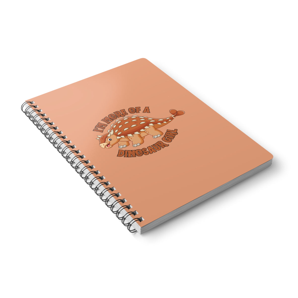 I'm More Of A Dinosaur Girl (Bumpy) Wirobound Softcover Notebook, A5