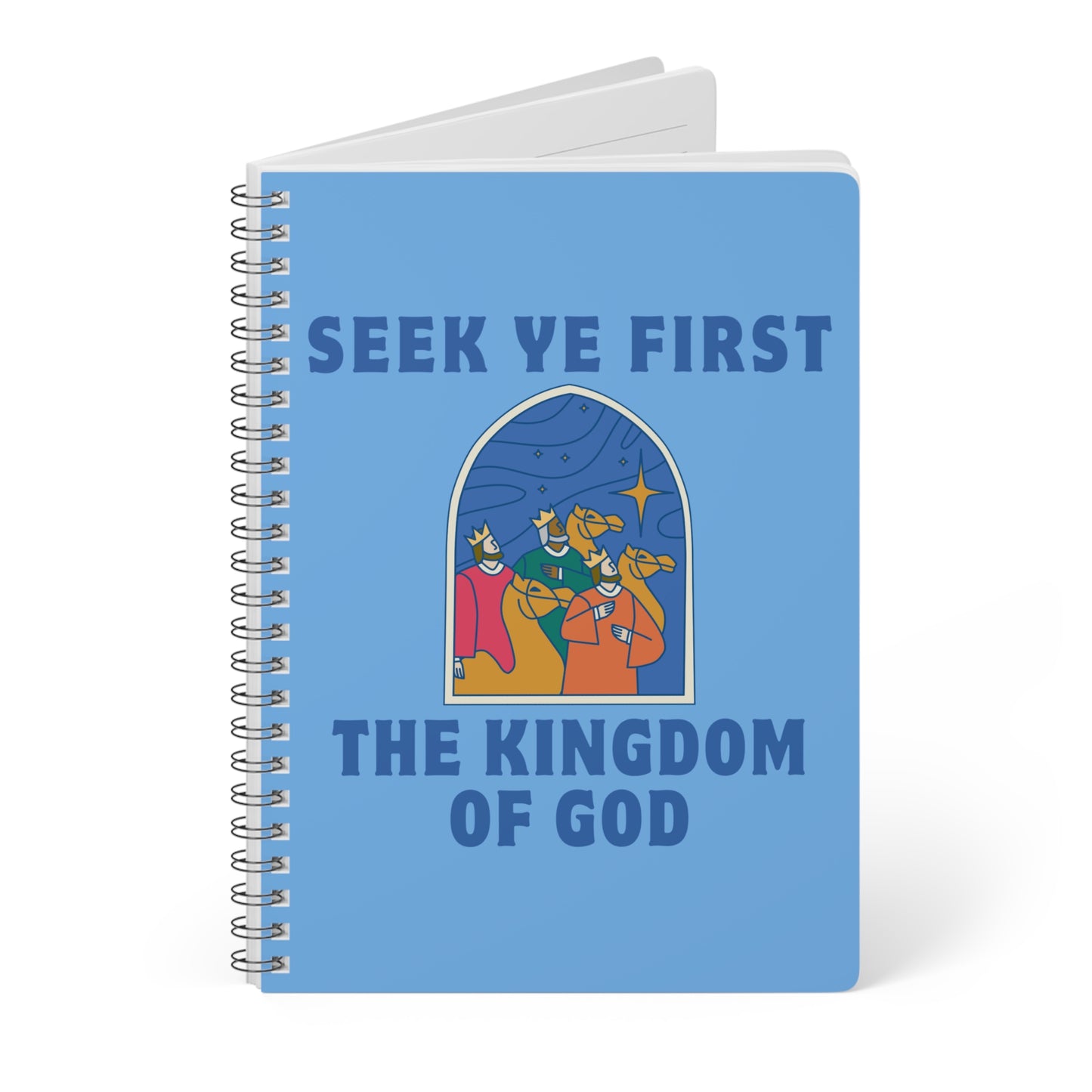Seek Ye First Wirobound Softcover Notebook, A5
