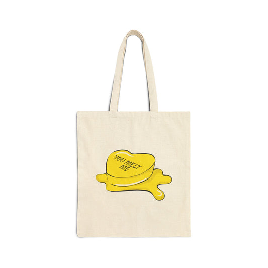 You Melt Me (Butter) Cotton Canvas Tote Bag