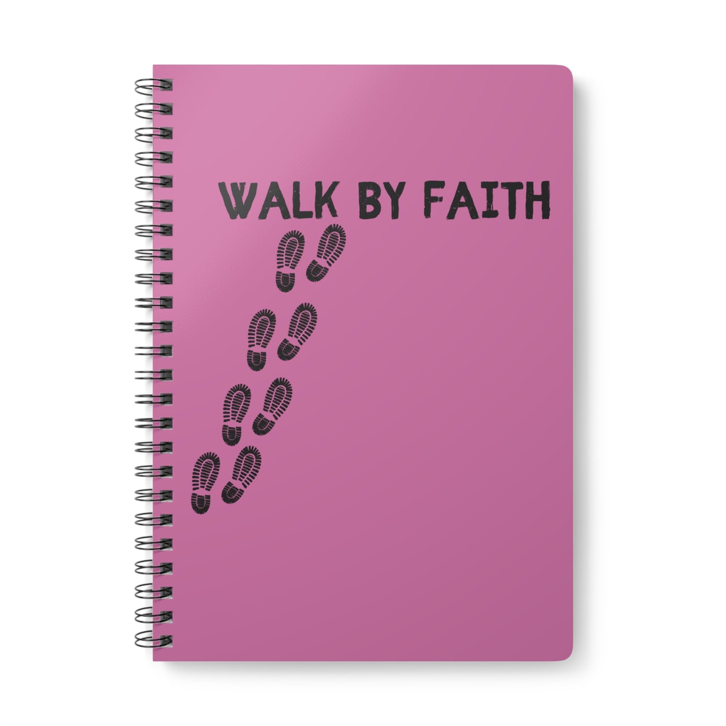Walk By Faith (2) Wirobound Softcover Notebook, A5