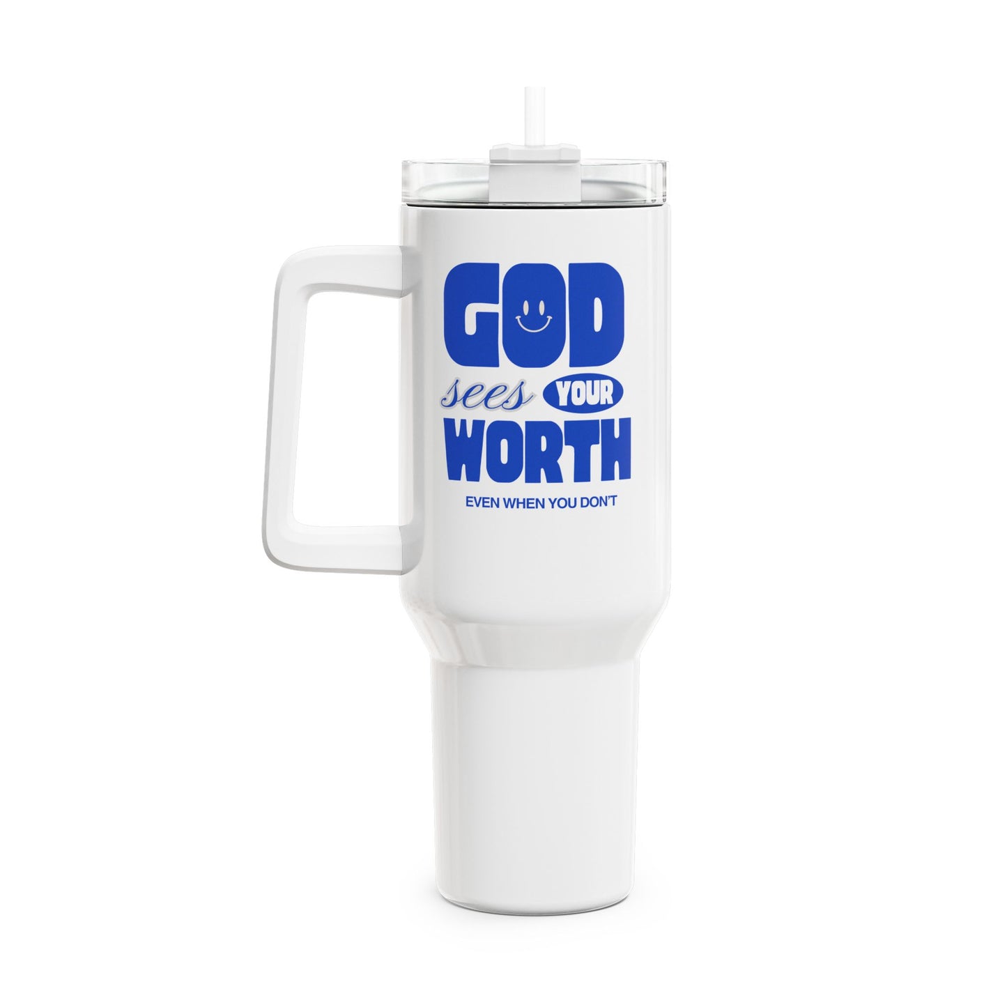 God Sees Your Worth Tumbler, 40oz